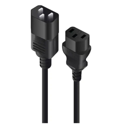 ALOGIC MF-C13C14-1.5 – 1,5 m IEC C13 auf C14 Stromkabel, Stecker auf Buchse, Schwarz