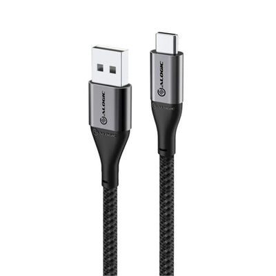 Alogic Super Ultra ULCA21.5-SGR USB 2.0 USB-C auf USB-A Kabel – 1,5 m – Space Grey