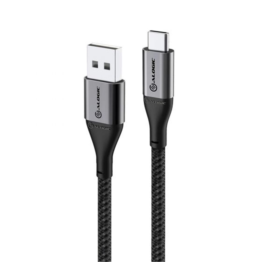 Alogic Super Ultra ULCA21.5-SGR USB 2.0 USB-C auf USB-A Kabel – 1,5 m – Space Grey