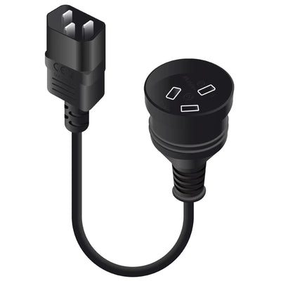 MF-C14AUS3P-0.15 - ALOGIC 0.15M IEC C14 TO AUS 3 PIN MAINS