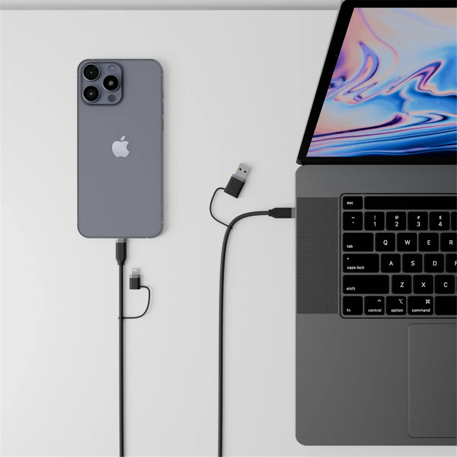 ALOGIC 4-IN-1 UNIVERSAL CHARGING CABLE 1.5M BK