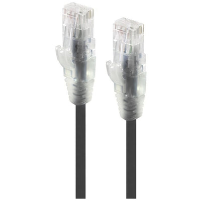 Alogic C6S-01BLK Cat6 Ultra Slim Ethernet Cable - 1m - Black