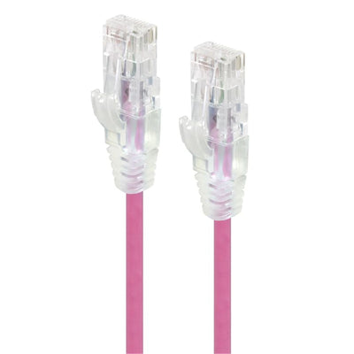 Alogic C6S-0.50PNK Cat6 Ultraschlankes Ethernet-Kabel – 50 cm – Pink