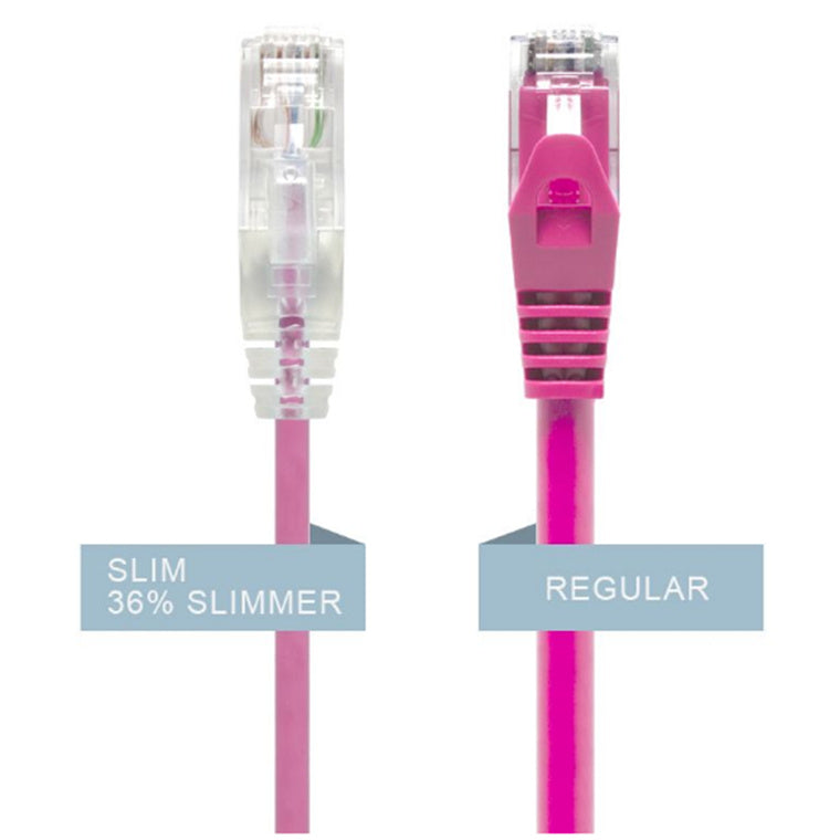 C6S-1.5PNK - ALOGIC 1.5M PINK ULTRA SLIM CAT6 NETWORK
