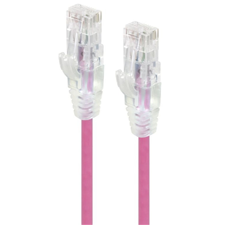 C6S-02PNK - ALOGIC 2M PINK ULTRA SLIM CAT6 NETWORK C