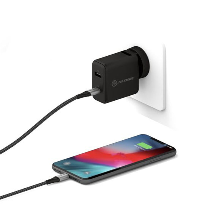 ALOGIC ULC8P1.5-SGR - USB-C-AUF-LIGHTNING-KABEL 1,5 M SPACE GREY