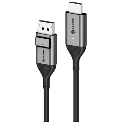 Alogic Ultra ULDPHD02-SGR DisplayPort to HDMI Cable - 2m - Space Grey Up to 4K 60Hz