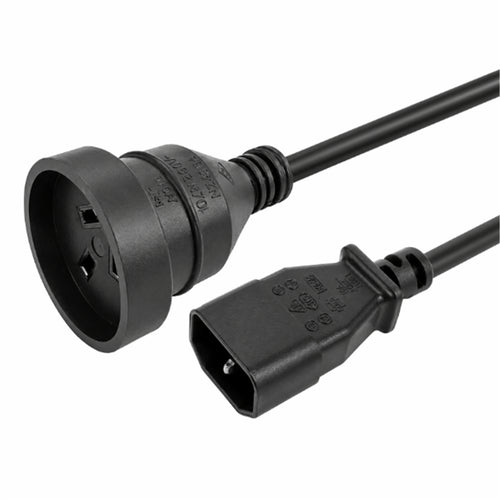 Unspecified C-POWERUPS - 10A/250V UPS IEC (M) to 3 Pin Power (F) 0.5m Power Cord