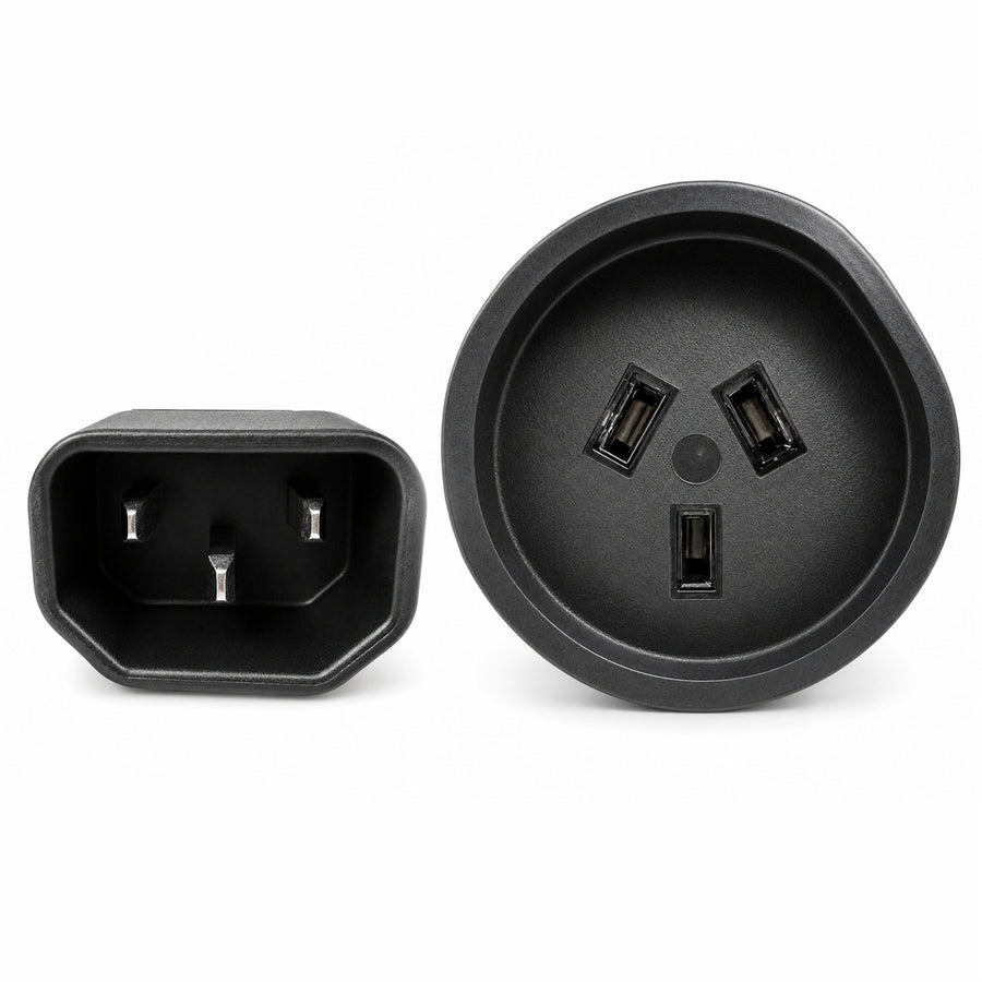 DYNAMIX C-POWERUPS - 0.5m 3-Pin Socket to IEC C14 Male Connector. 10A. Power Cord.