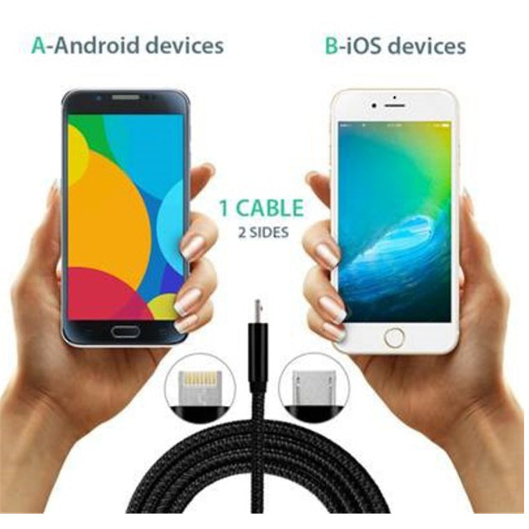 AVS  ATIAG  USB to Lightning / Micro USB Cable - 1m - Gold