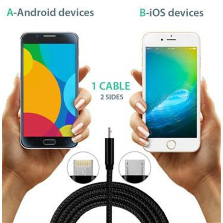 ATIAP - AVS iA Cable Lightning & Micro USB Pink