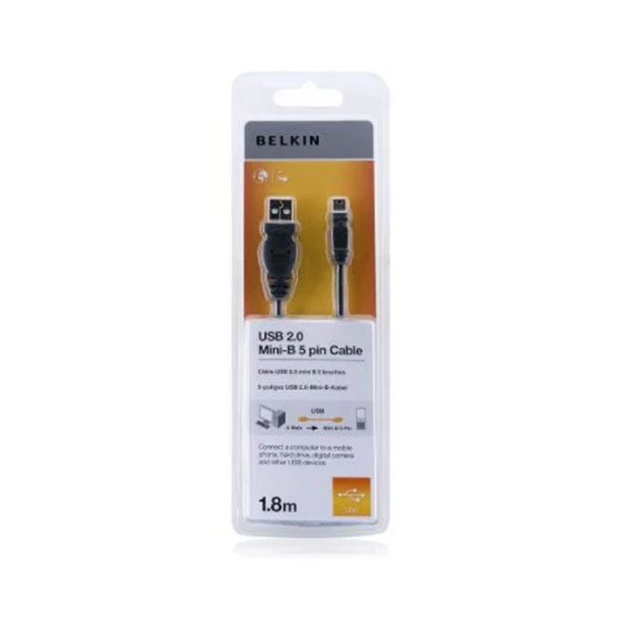 Belkin  F3U154BT1.8M USB 2.0 USB-A to USB-B Printer Cable - 1.8m - Black