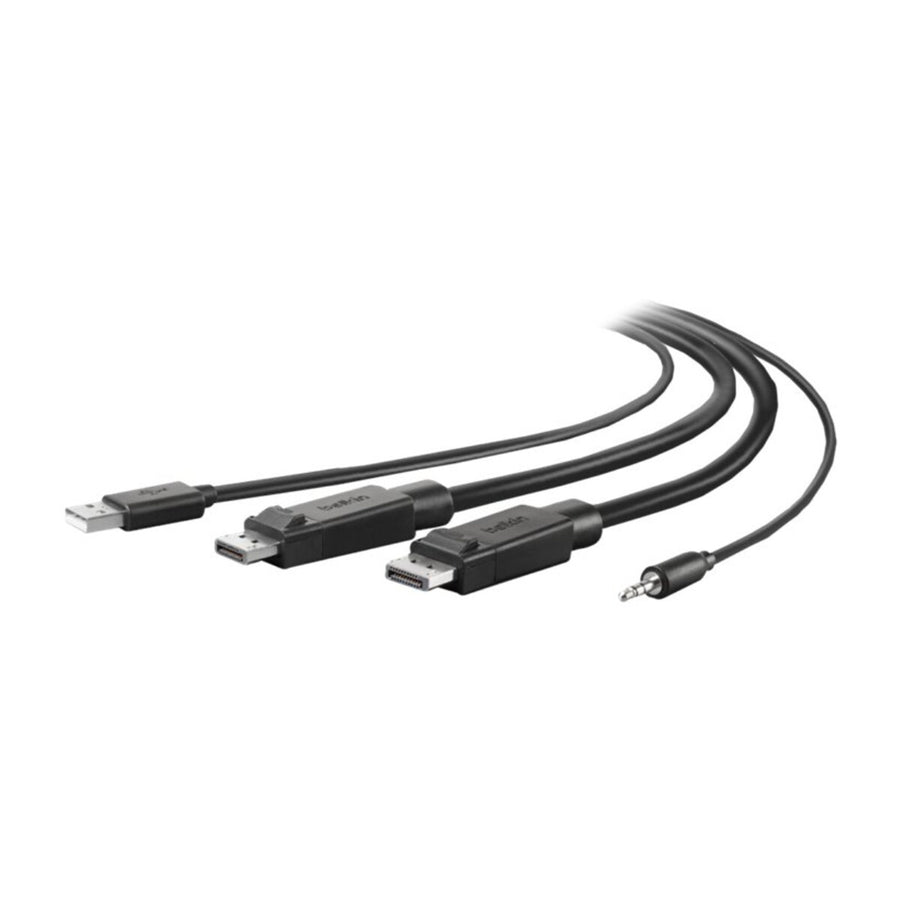 Belkin F1D9020B06T - DUAL DISPLAY PORT/USB/AUDIO 6FT KVM CBL