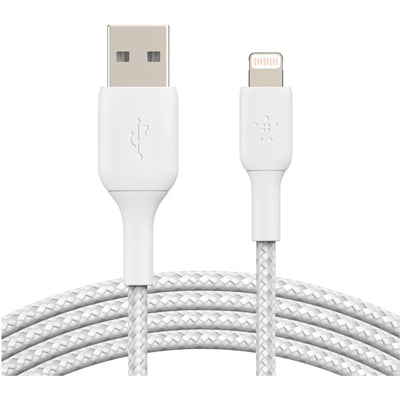 Belkin CAA002BT2MWH - LIGHTNING-ZU-USB-A-KABEL GEFLOCHTEN 2M WEISS