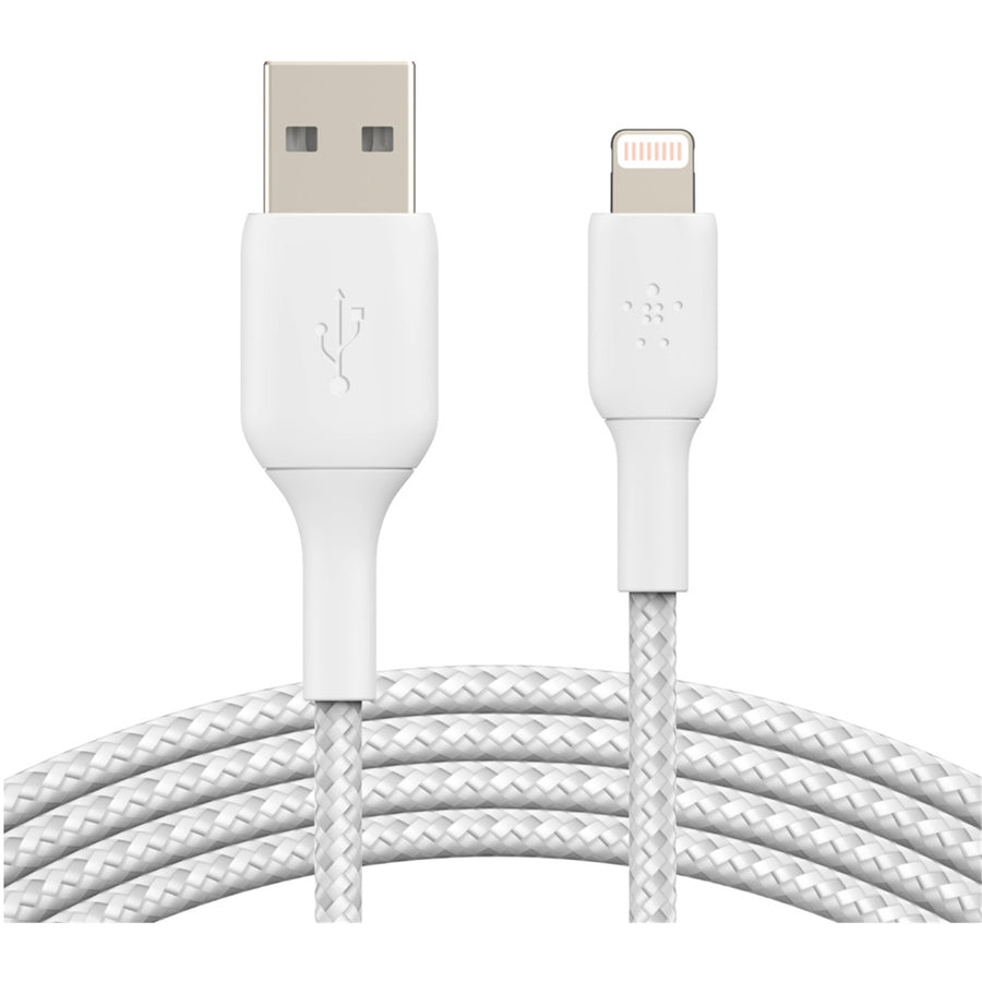 Belkin CAA002BT2MWH - LIGHTNING TO USB-A BRAIDED CABLE 2M WHT