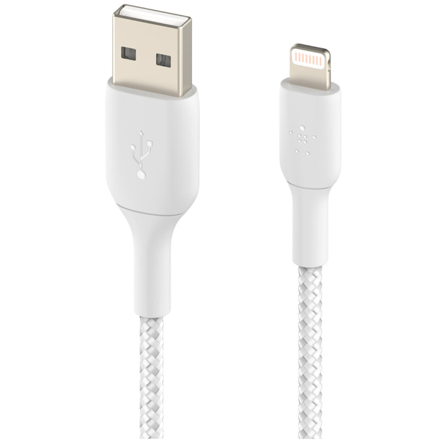 Belkin CAA002BT2MWH - LIGHTNING TO USB-A BRAIDED CABLE 2M WHT