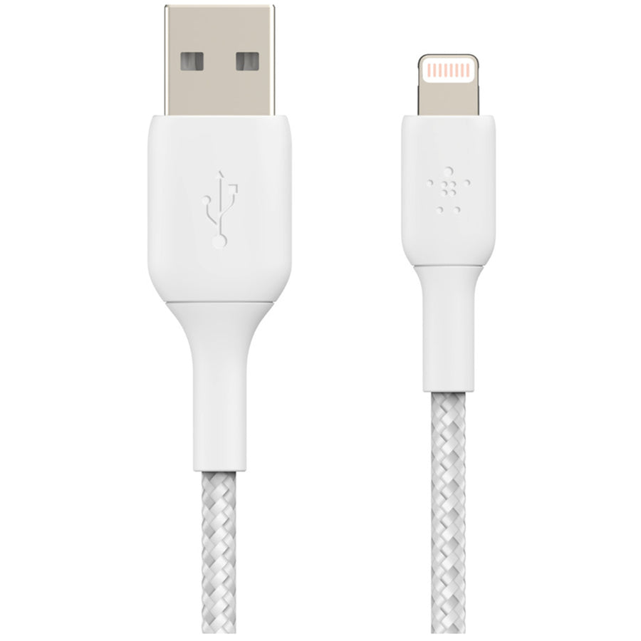 Belkin CAA002BT2MWH - LIGHTNING TO USB-A BRAIDED CABLE 2M WHT