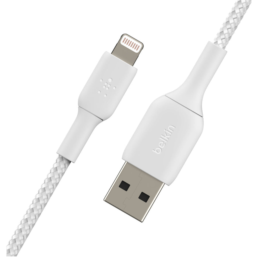 Belkin CAA002BT2MWH - LIGHTNING TO USB-A BRAIDED CABLE 2M WHT