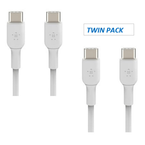 Belkin BoostCharge USB-C Cable - 1m - White - (2 Pack)