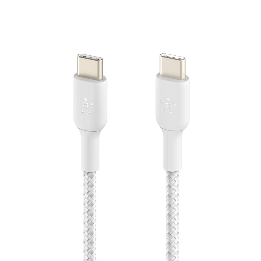 Belkin BoostCharge Braided USB-C Cable - 15cm - White
