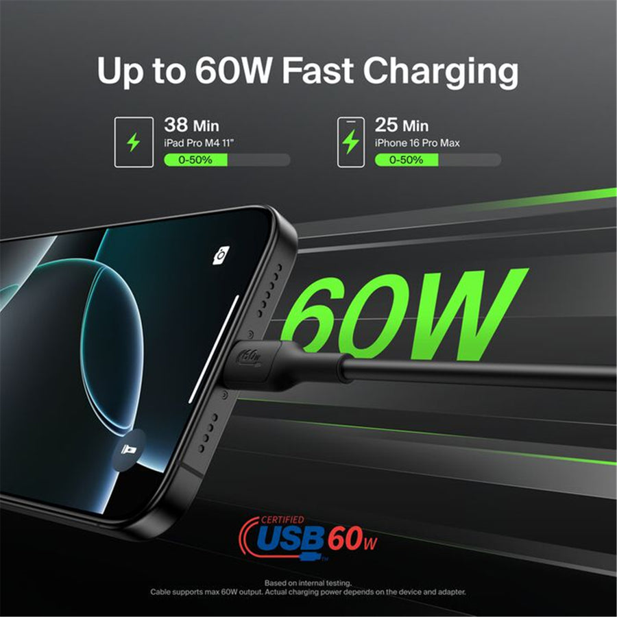 Belkin BoostCharge USB-C to USB-C Cable 60W - 1m ( Black )
