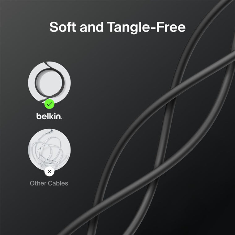 Belkin BoostCharge USB-A TO USB-C 2.0, PCR Cable - 3M - Black