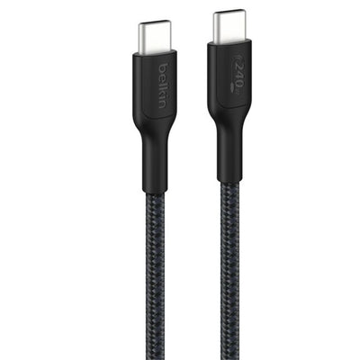 Belkin 240W Braided USB-C Cable - 2m - Black