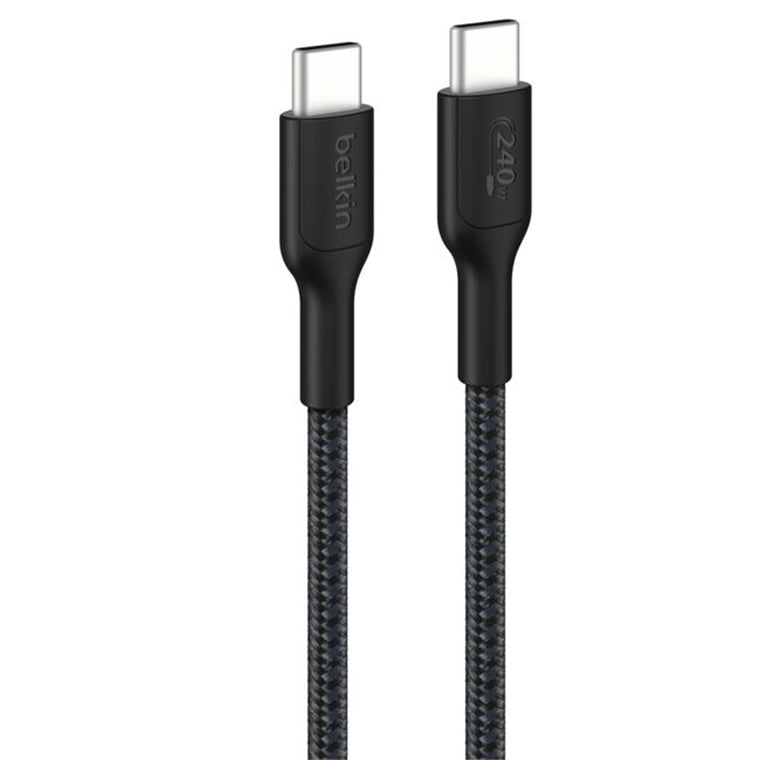 Belkin 240W Braided USB-C Cable - 2m - Black