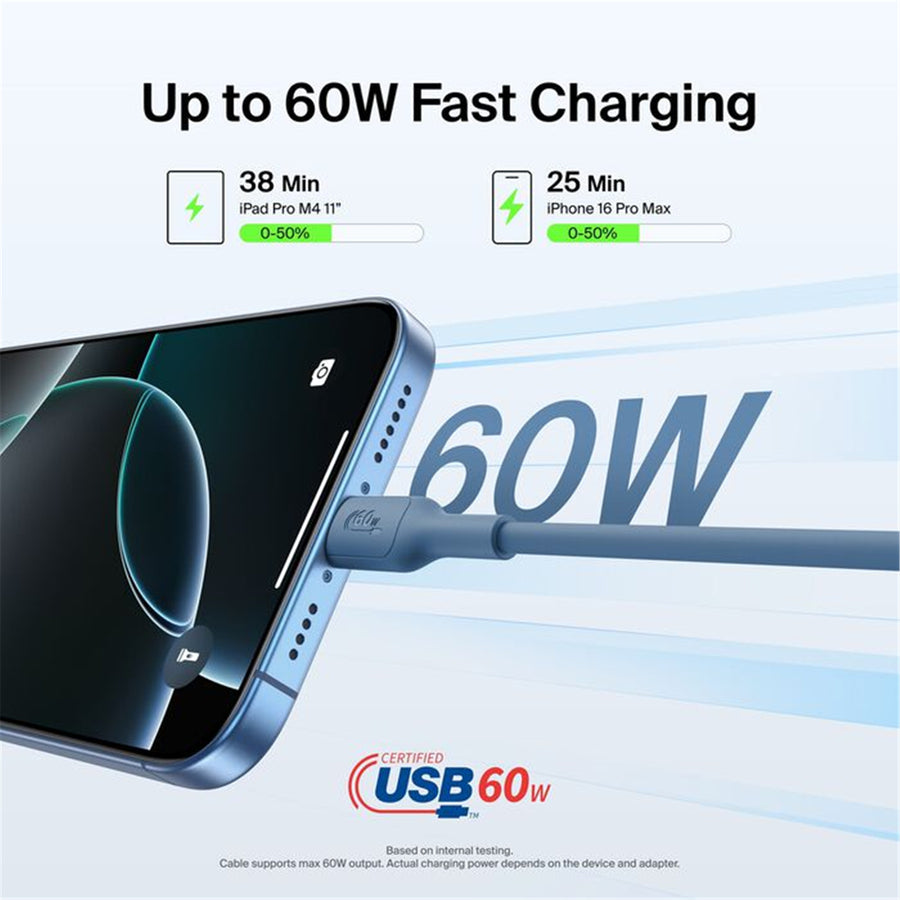 Belkin BoostCharge USB-C to USB-C Cable 60W - 1M ( Blue )