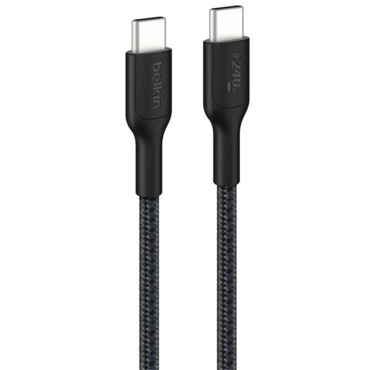 Belkin 240W USB-C-Kabel, geflochten – 1 m – Schwarz