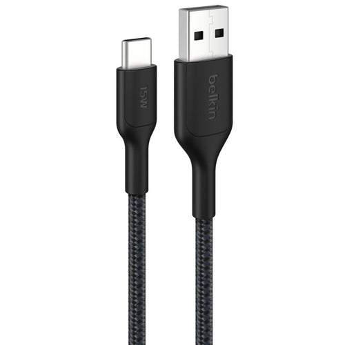 BELKIN CAB022FQ2MBK - BoostCharge Pro Braided USB-A to USB-C C