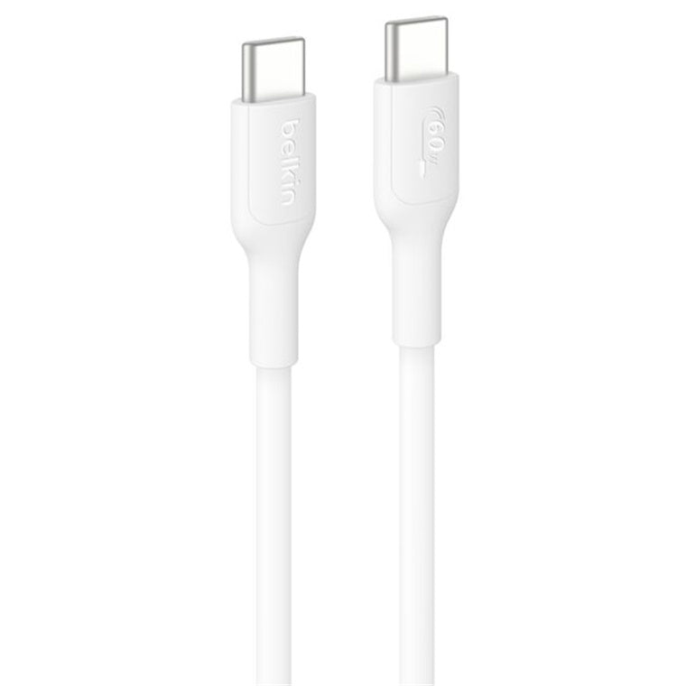 Belkin CAB023FQ3MWH - USB-C TO USB-C 60W 2.0 PCR CABLE 3M - WH