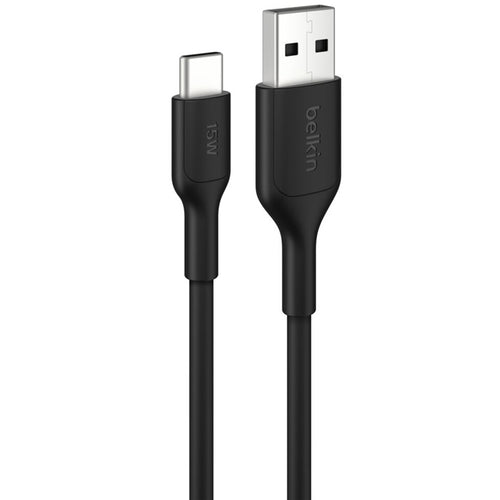 BOOSTCHARGE USB-A-C CABLE 15W 2M BLK