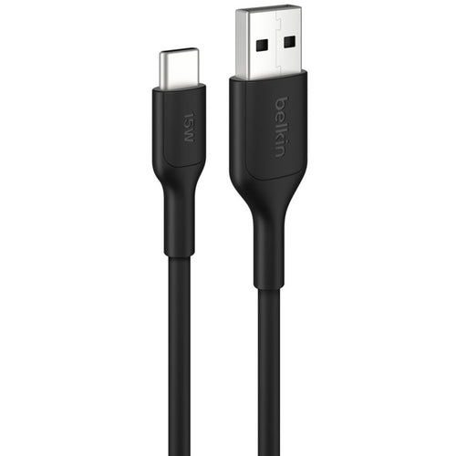 BOOSTCHARGE USB-A-C CABLE 15W 0.15M BLK