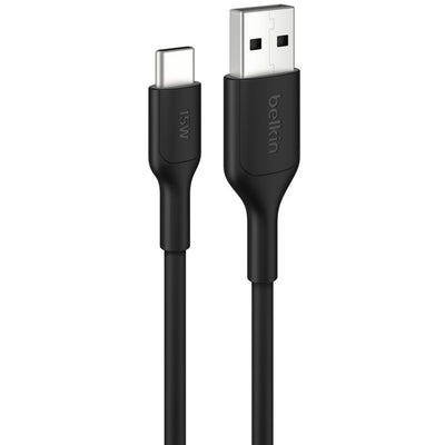 Belkin BoostCharge USB-A to USB-C 15W Cable - 15cm - Black