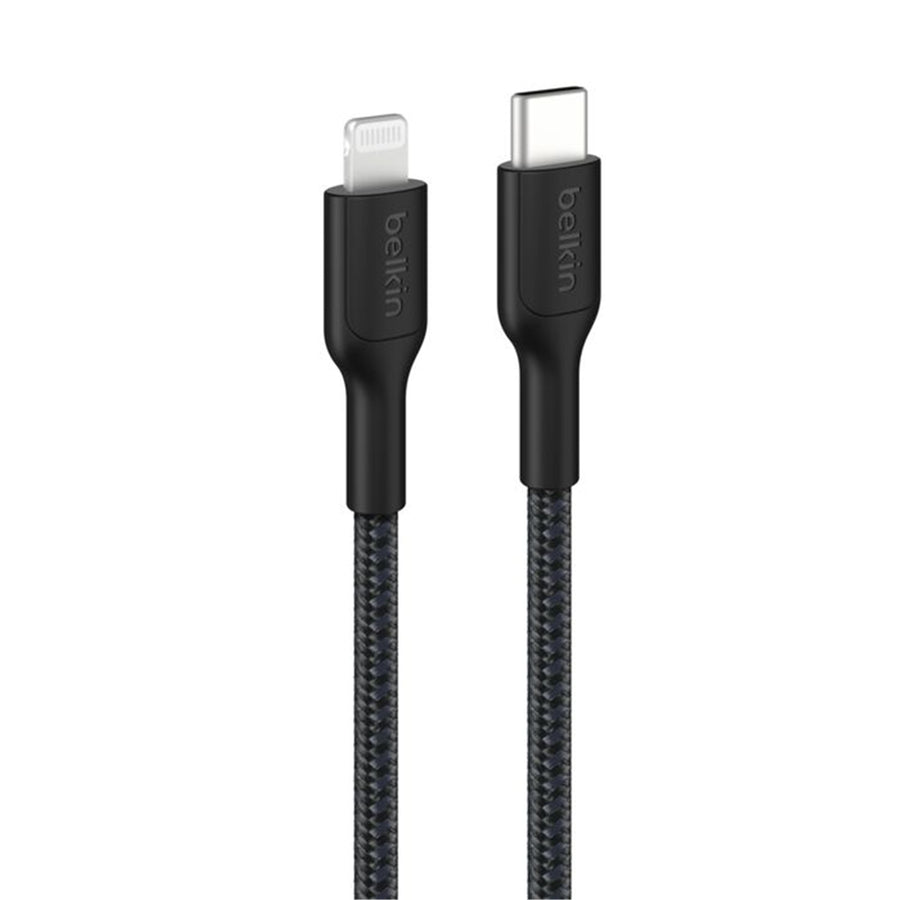 Belkin CAA022FQ2MBK - BOOSTCHARGE PRO BRAID USB-C-LTG 2M - BLK