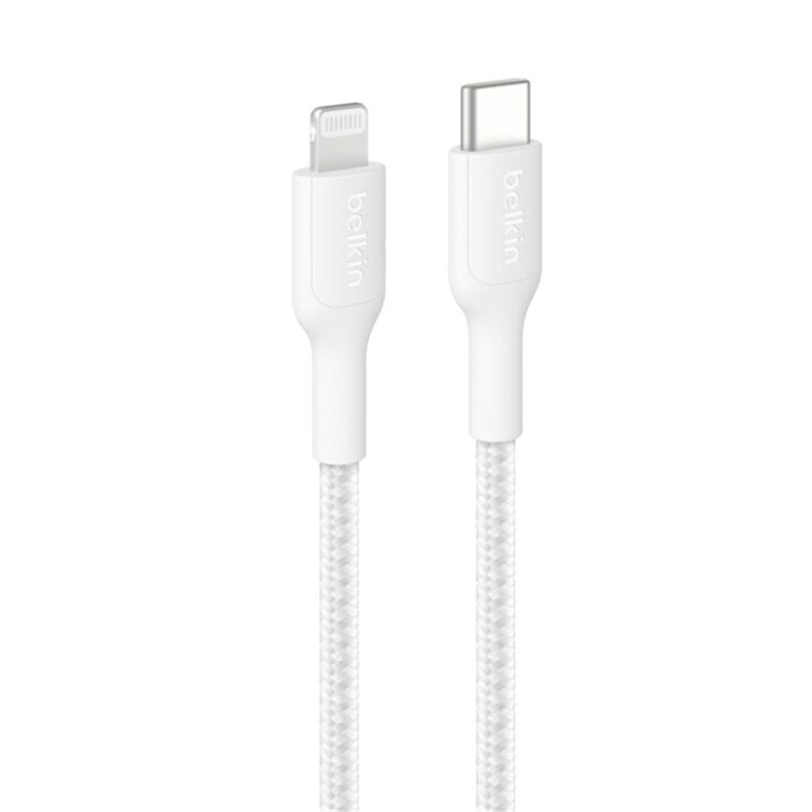 Belkin BoostCharge Pro Braided USB-C to Lightning Cable - 1m - White