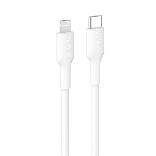 BOOSTCHARGE USB-C CBL+LTG PCR 1M WHITE