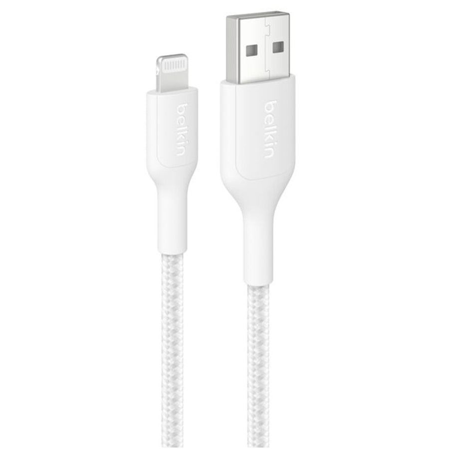 Belkin CAA020FQ1MWH - BOOSTCHARGEPRO BRAID USB-A + LTG 1M WHT