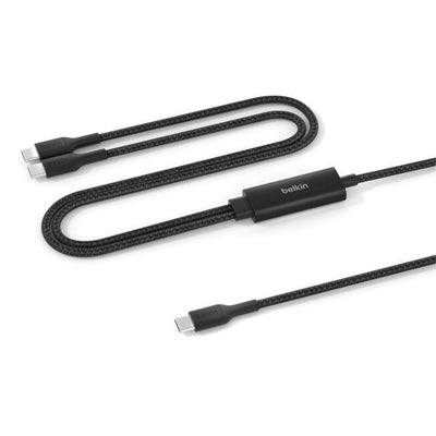 Belkin BoostCharge Pro 140W Dual USB-C to C Cable - Black -1.5M (Black)