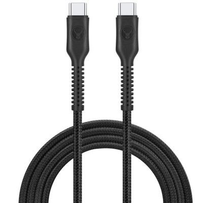 ELK-04520-R - Bonelk Long-Life Easy Grip USB-C auf USB-C Kabel, 240W/480Mbps - 1.5m (Schwarz)