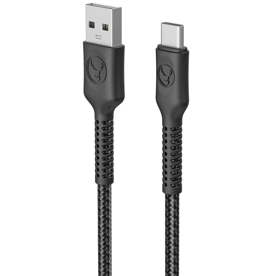 ELK-05037-R - Bonelk Long-Life Easy Grip USB-A to USB-C Cable, 60W 2m (Black)