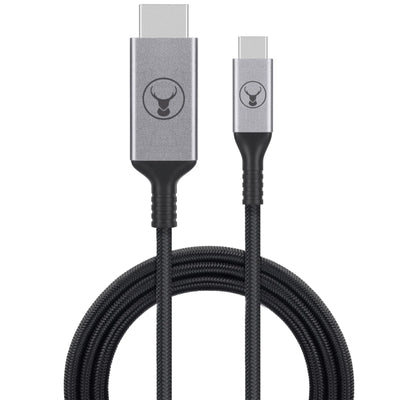 Bonelk Long-Life USB-C to HDMI Cable - 2.5m - Black - Space Grey