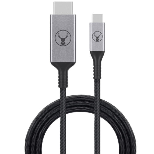 Bonelk Long-Life USB-C to HDMI Cable - 2.5m - Black - Space Grey