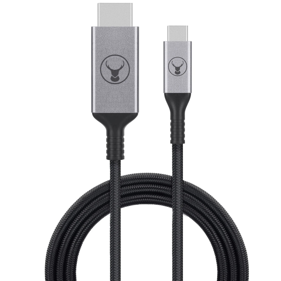 Bonelk Long-Life USB-C to HDMI Cable - 2.5m - Black - Space Grey