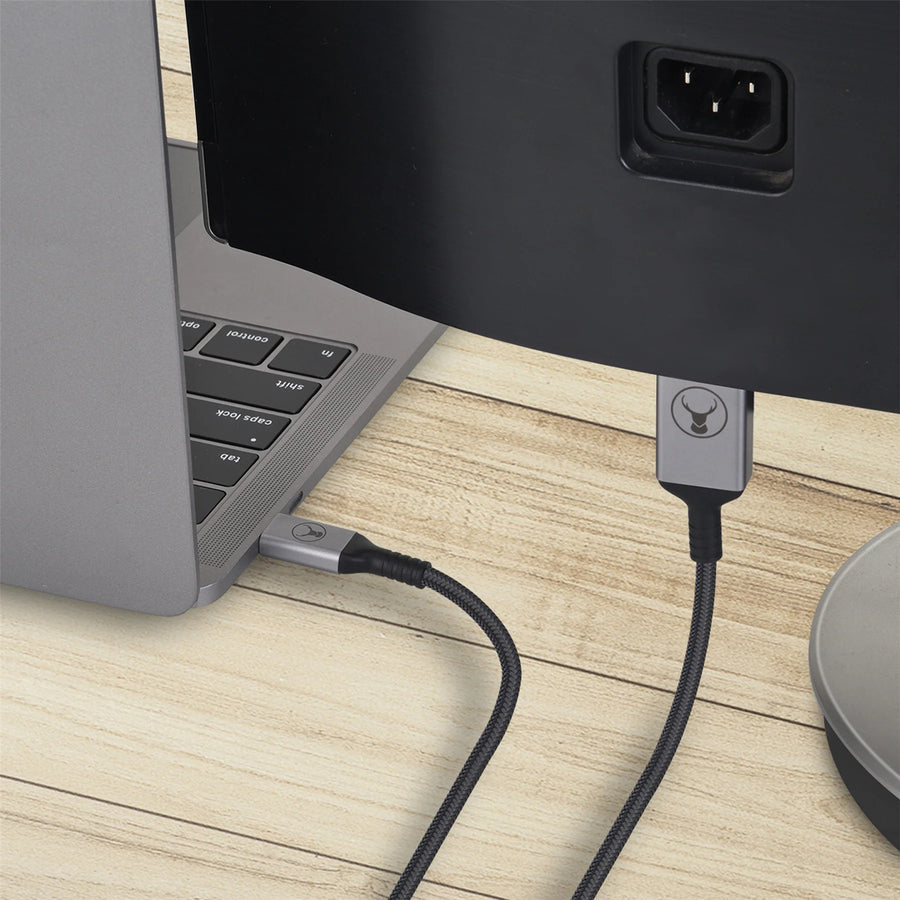 Bonelk Long-Life USB-C to HDMI Cable - 2.5m - Black - Space Grey