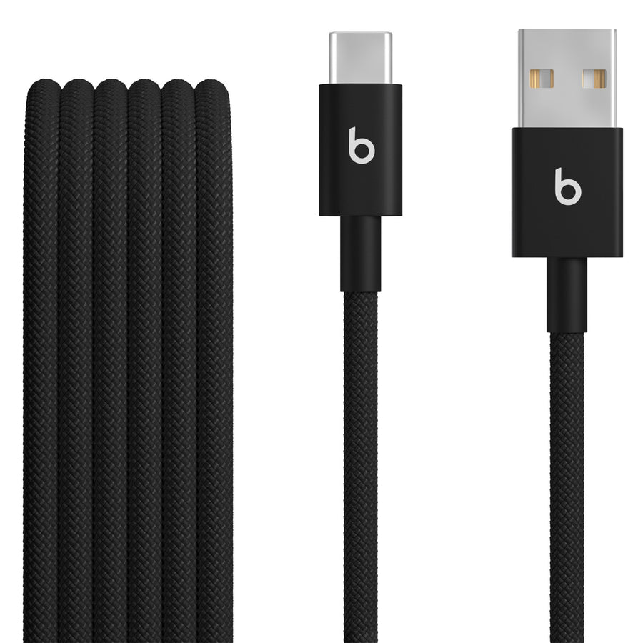 Beats   USB-A to USB-C Woven Cable (1.5 m) - Bolt Black