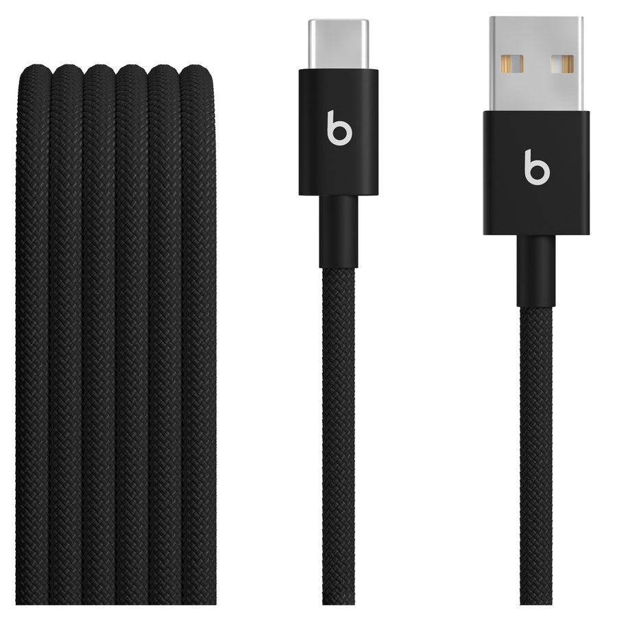 Beats   USB-A to USB-C Woven Cables (1.5 m) - Bolt Black (2-Pack)