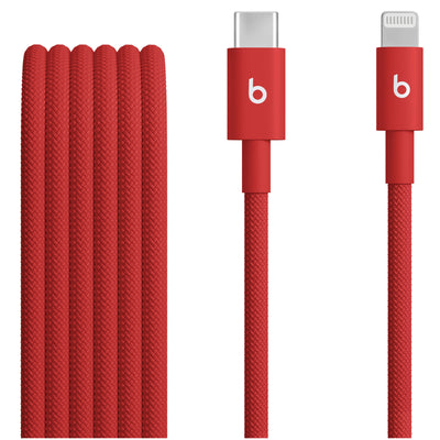 Beats   USB-C to Lightning Woven Cable (1.5 m) - Rapid Red