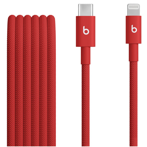 Beats   USB-C to Lightning Woven Cable (1.5 m) - Rapid Red